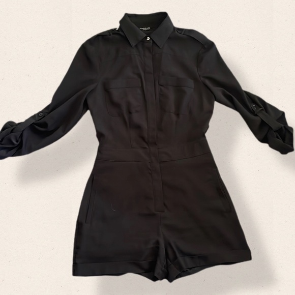 BEBE, Black, Romper Cut Out, Open Back - Picture 5 of 11